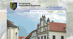 Desktop Screenshot of hadersdorf-kammern.at