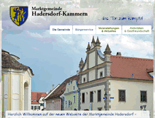 Tablet Screenshot of hadersdorf-kammern.at